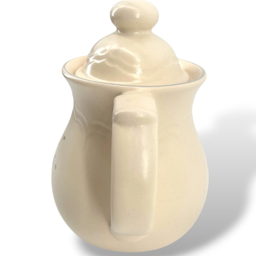 Pfaltzgraff Remembrance Stoneware Serveware Teapot Shaped Pitcher Floral #490 - Picture 2 of 15